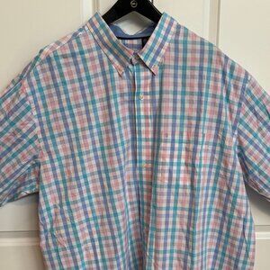 IZOD cotton and polyester long sleeve casual button-down shirt size 3XLT